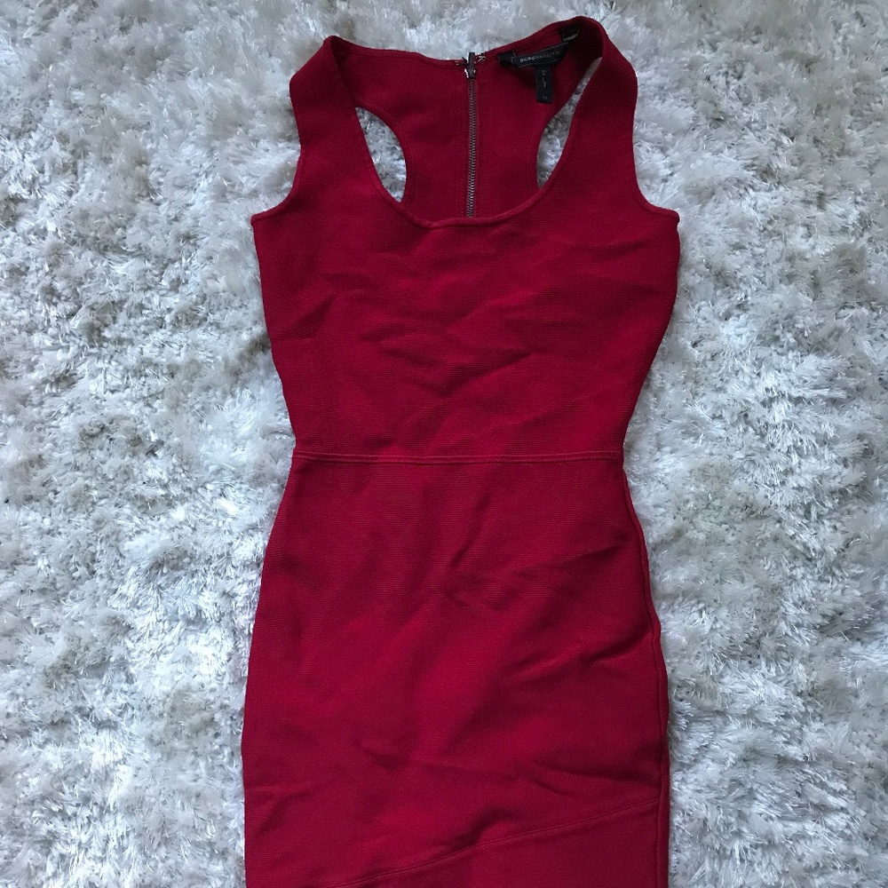 BCBGMaxAzria Red Sleeveless Dress